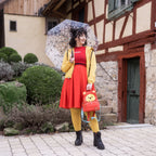 Productafbeelding Winnie de Poeh - Puffer Jacket Cosplay Mini Rugzak Rood