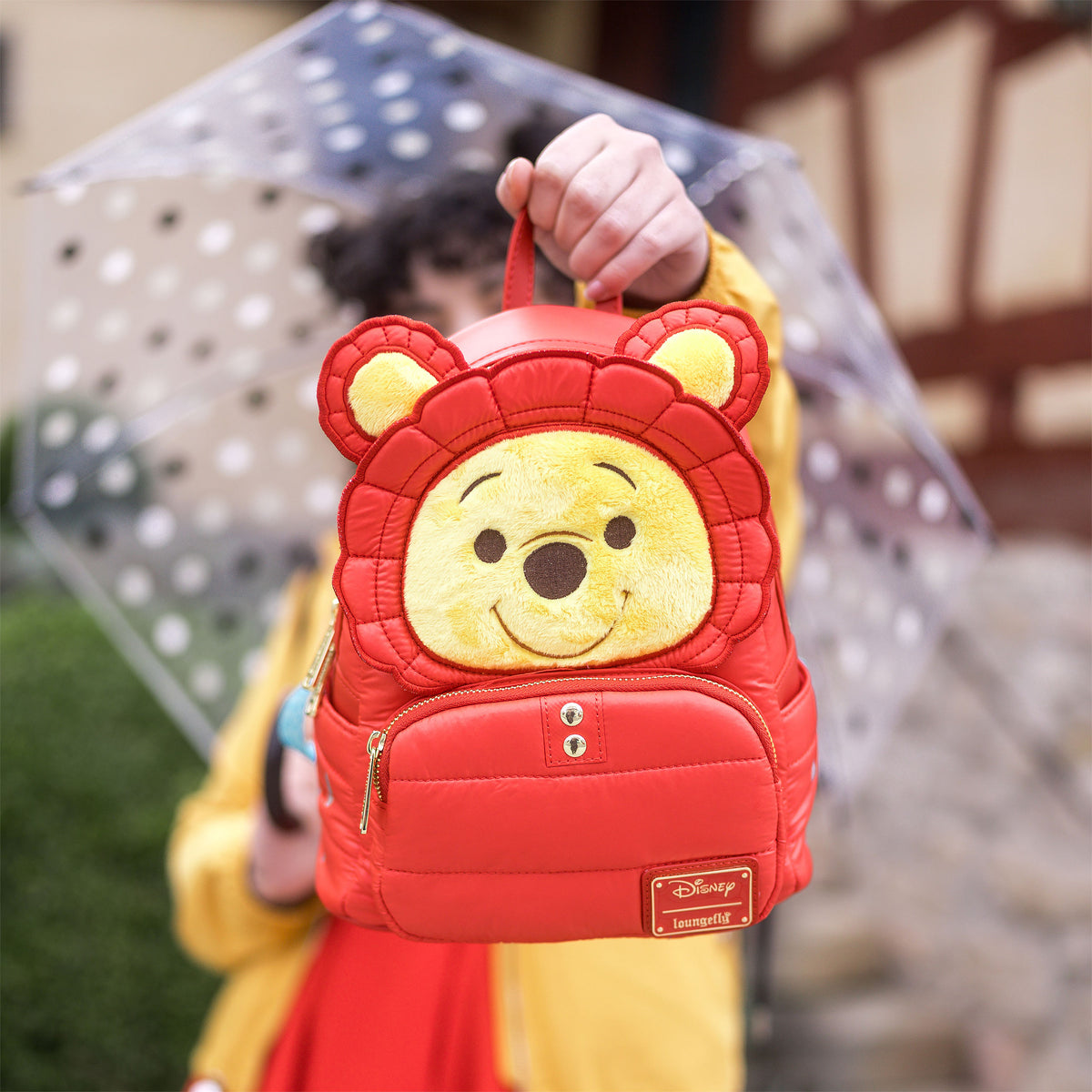 Productafbeelding Winnie de Poeh - Puffer Jacket Cosplay Mini Rugzak Rood