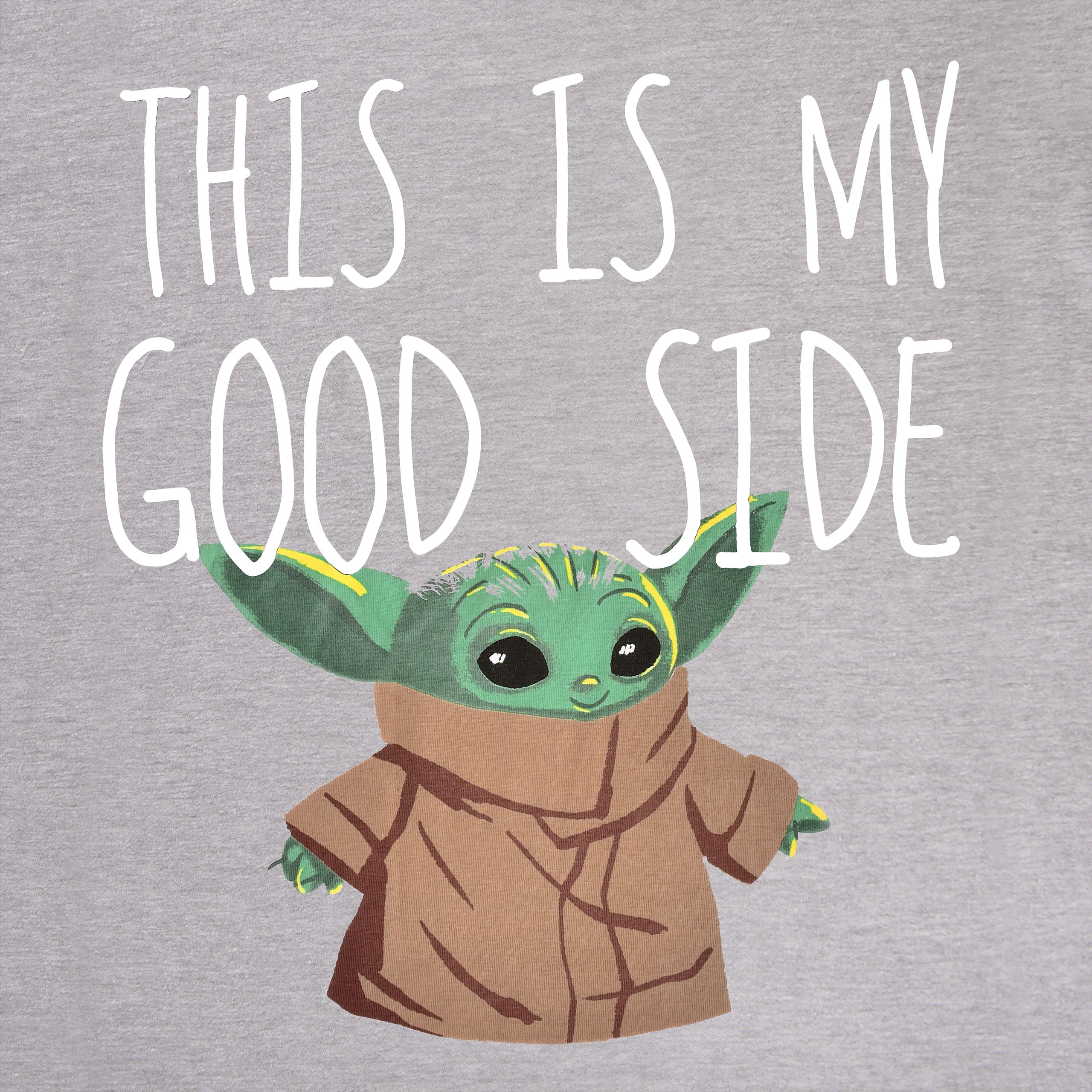 Productafbeelding Grogu Good Side Oversize T-shirt Wit - Star Wars The Mandalorian