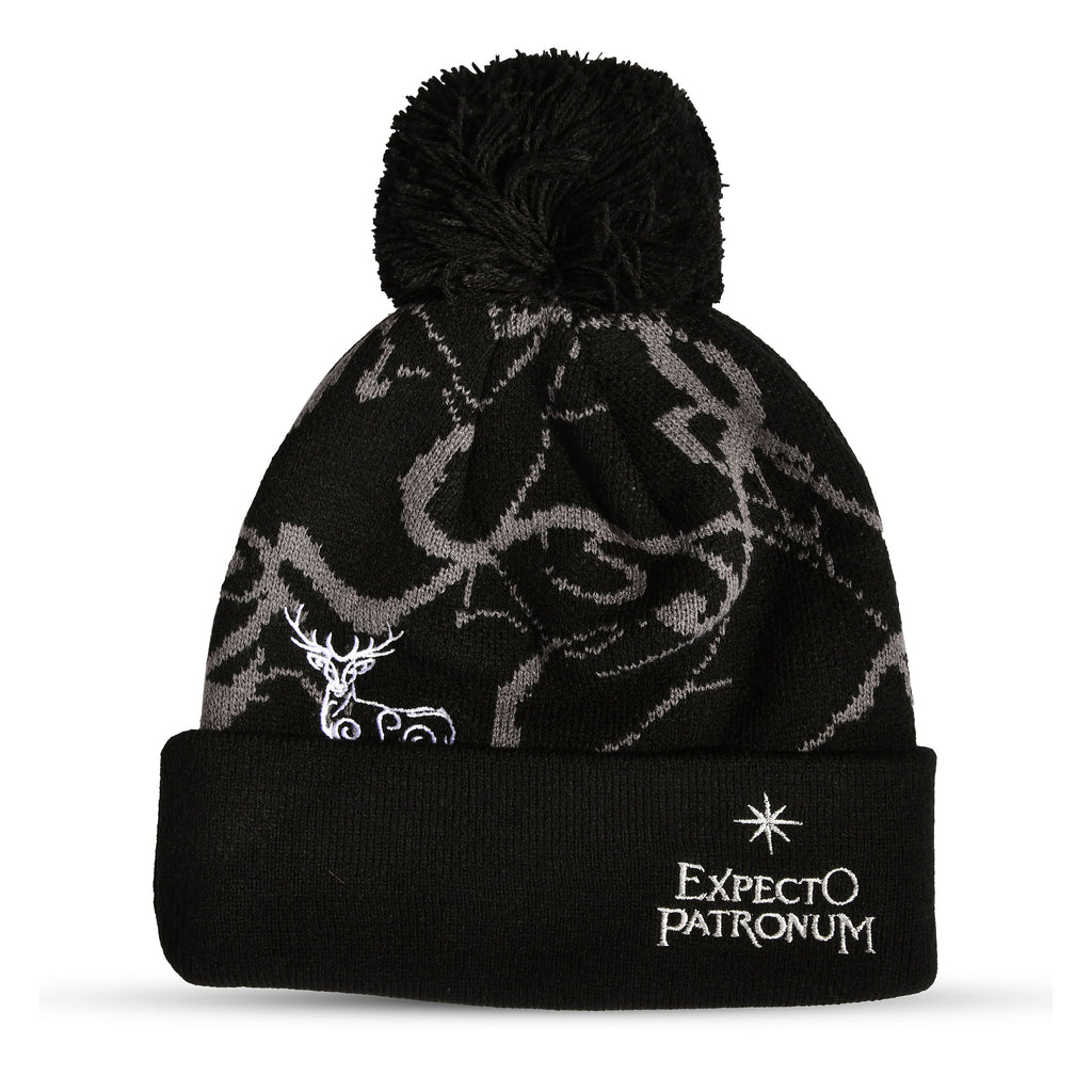 Productafbeelding Harry Potter - Expecto Patronum Muts met Pompon Zwart