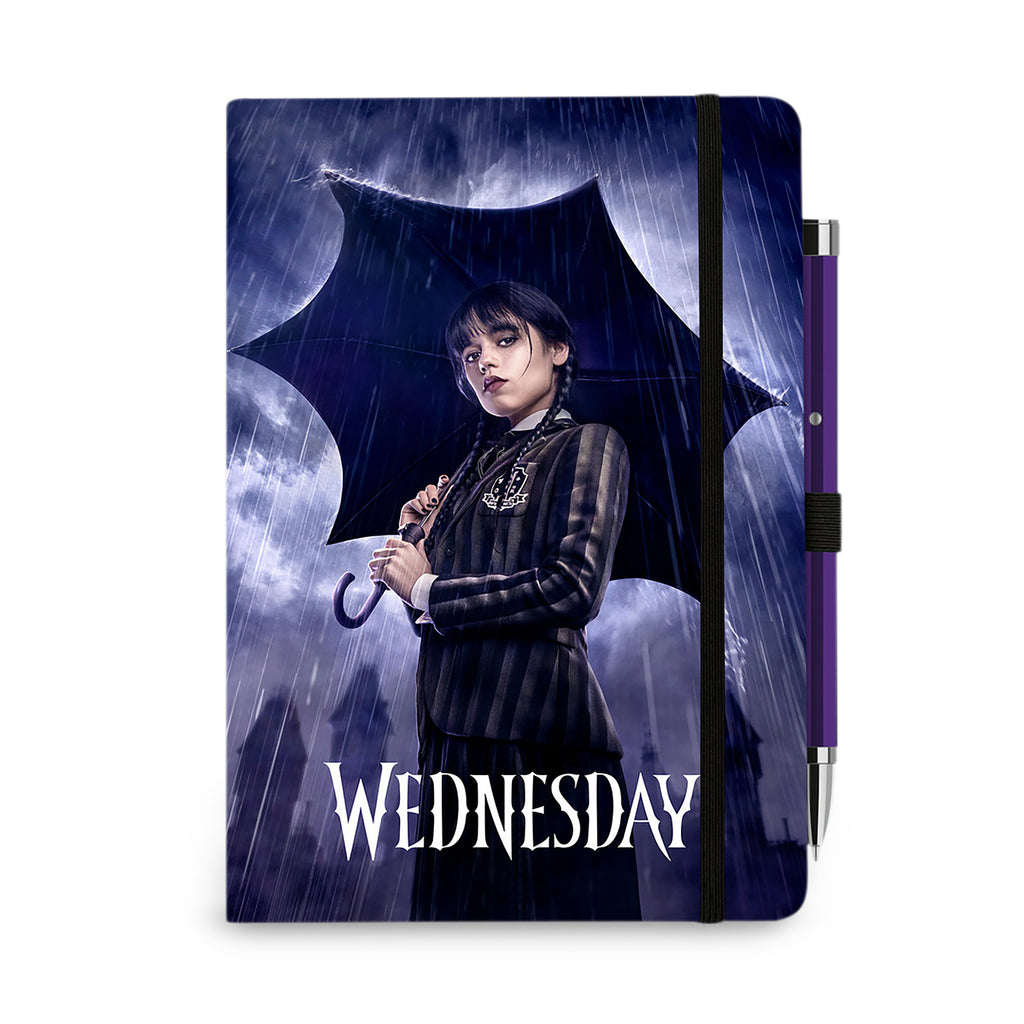 Productafbeelding Wednesday - Downpour Notitieboek A5 met Balpen