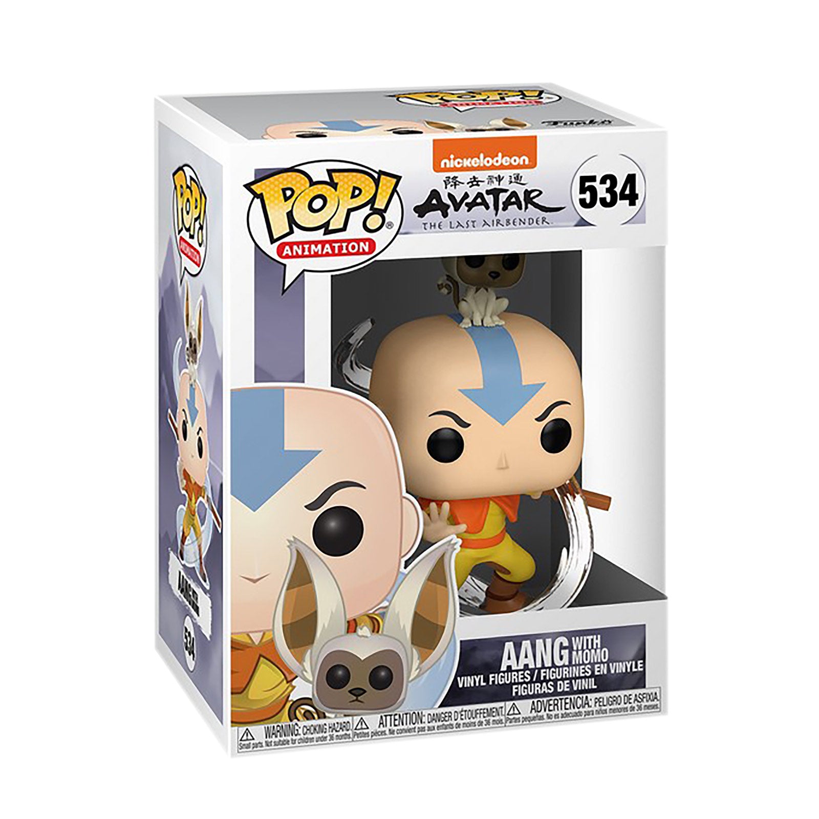 Productafbeelding Avatar De Laatste Luchtmeester - Aang met Momo Funko Pop Figuur
