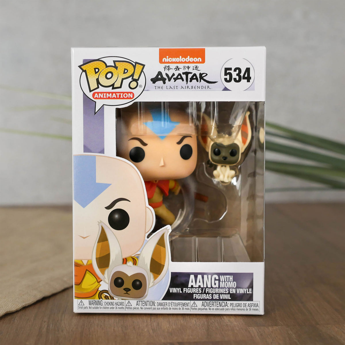Productafbeelding Avatar De Laatste Luchtmeester - Aang met Momo Funko Pop Figuur