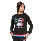Productafbeelding Lilo & Stitch - Rainbow Stitch Sweater Dames zwart