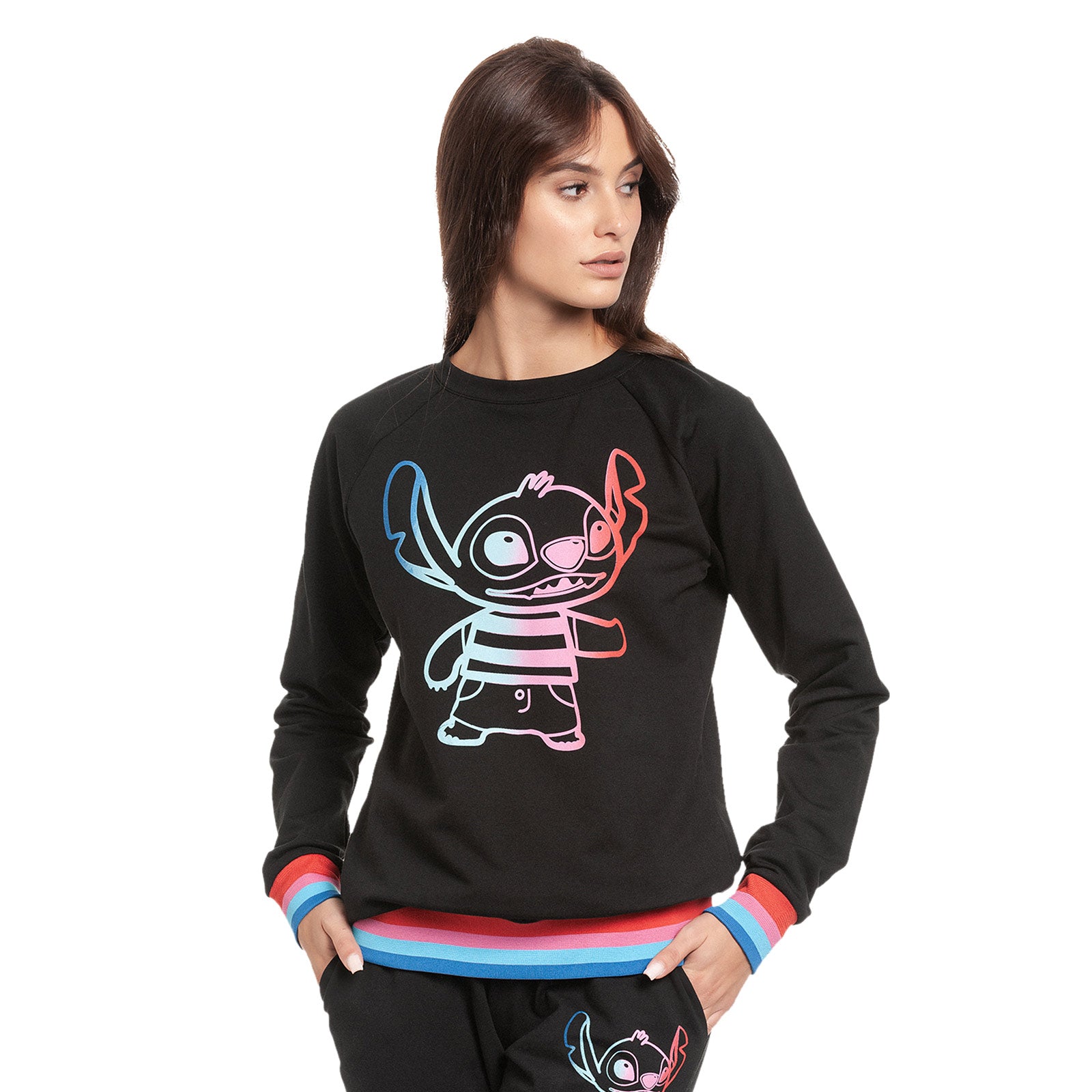 Product image Lilo & Stitch - Rainbow Stitch Sweater Women's black