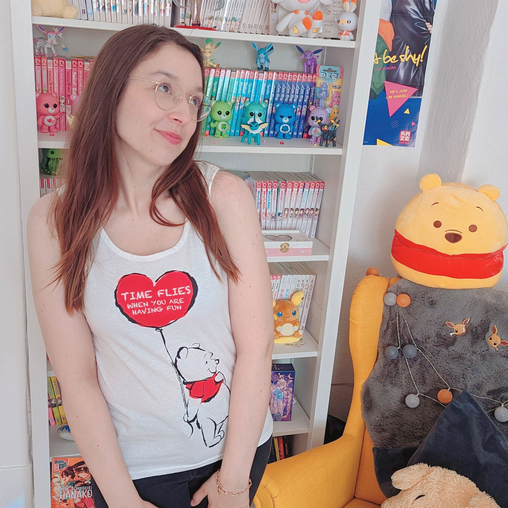 Productafbeelding Winnie de Poeh - Time Flies Dames Tanktop Wit
