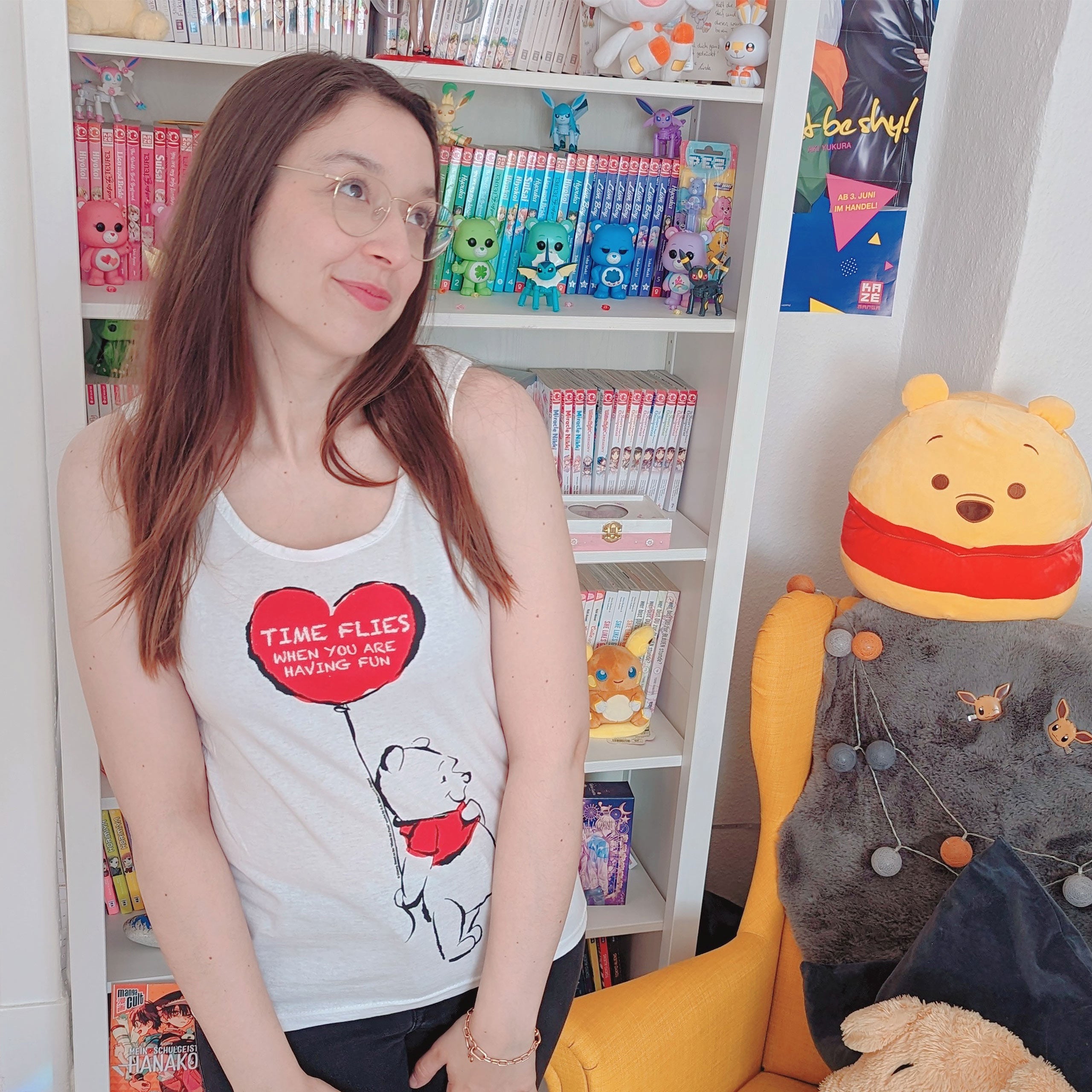 Productafbeelding Winnie de Poeh - Time Flies Dames Tanktop Wit