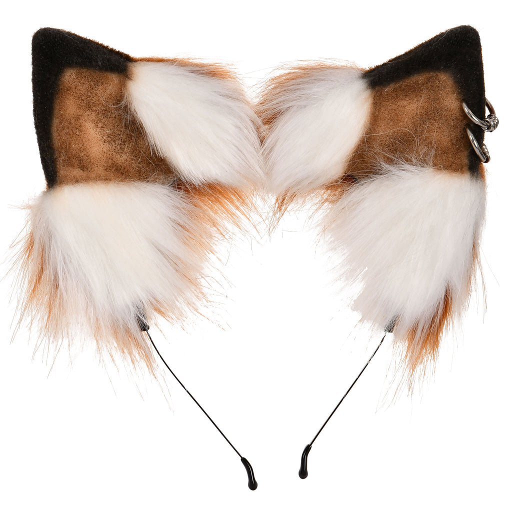 Productafbeelding Kitsune Oren wit-bruin