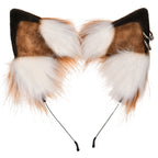 Productafbeelding Kitsune Oren wit-bruin