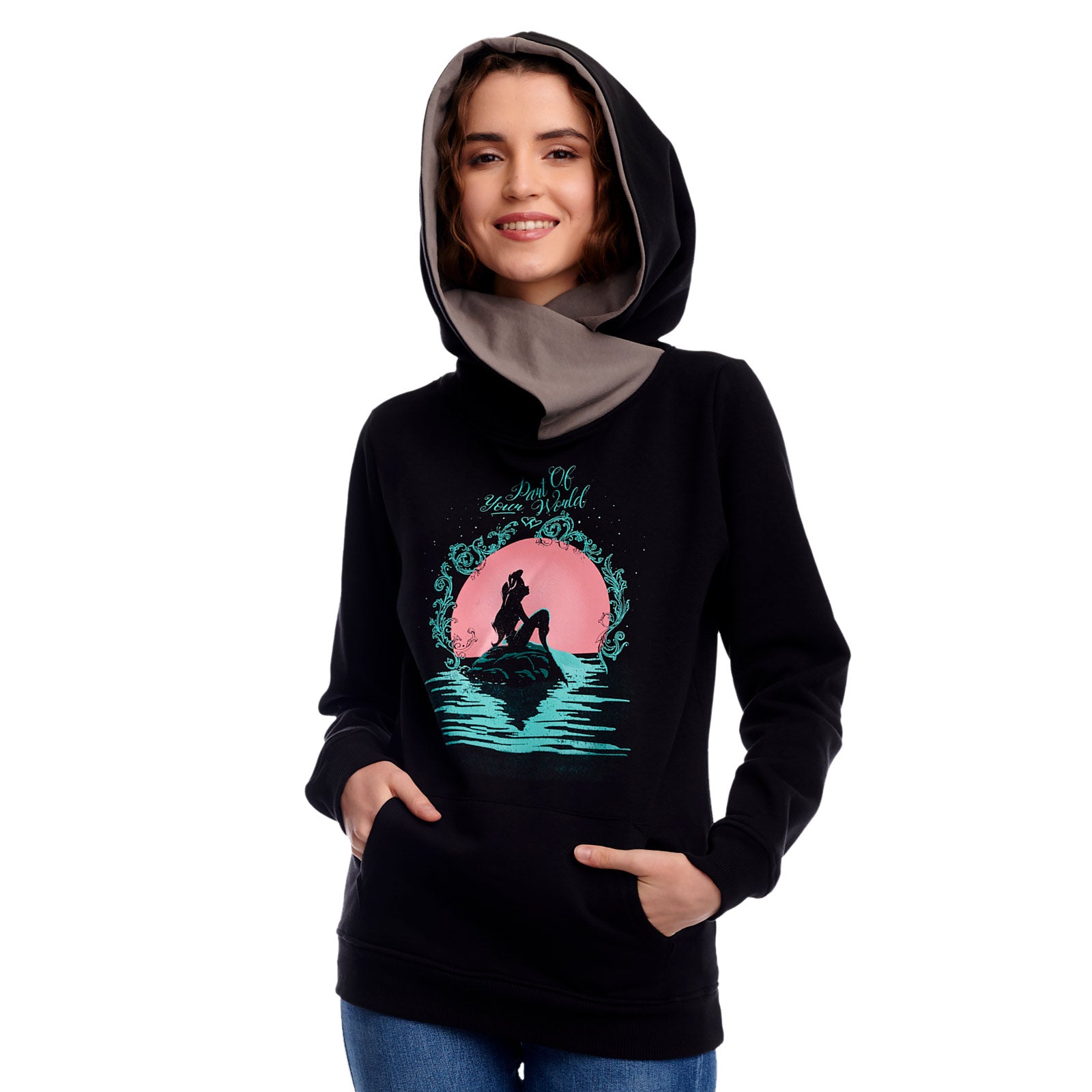 Productafbeelding Arielle - Part of Your World Hoodie Dames Zwart