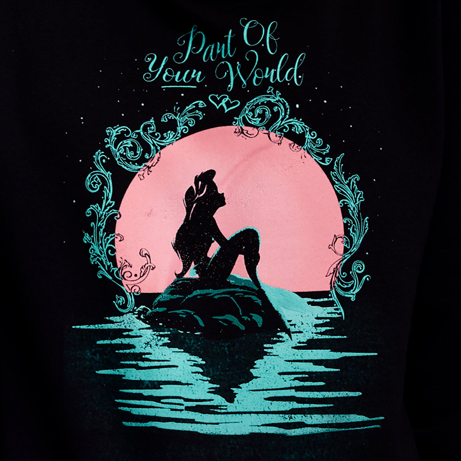 Productafbeelding Arielle - Part of Your World Hoodie Dames Zwart