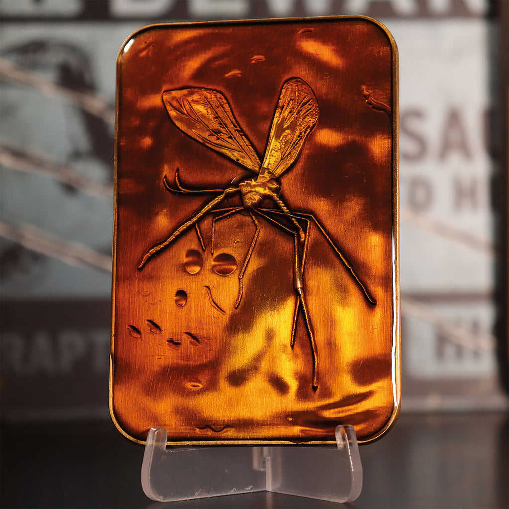 Productafbeelding Jurassic Park - Muggen in Amber Metalen Staaf Repliek Beperkt