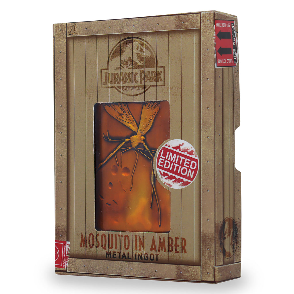 Productafbeelding Jurassic Park - Muggen in Amber Metalen Staaf Repliek Beperkt
