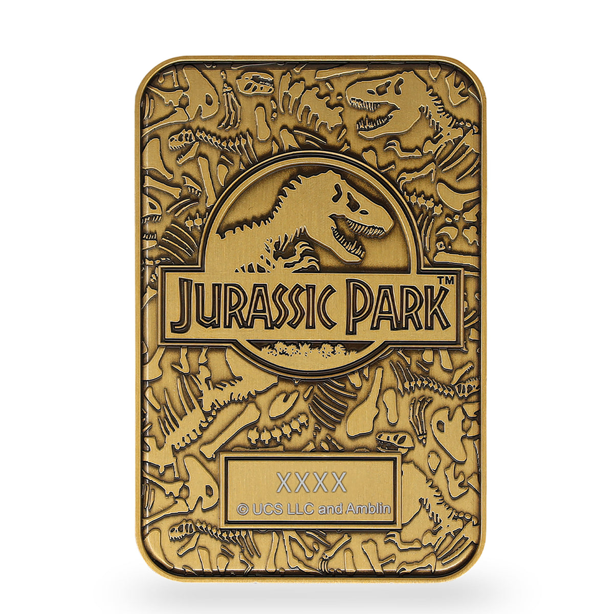 Productafbeelding Jurassic Park - Muggen in Amber Metalen Staaf Repliek Beperkt