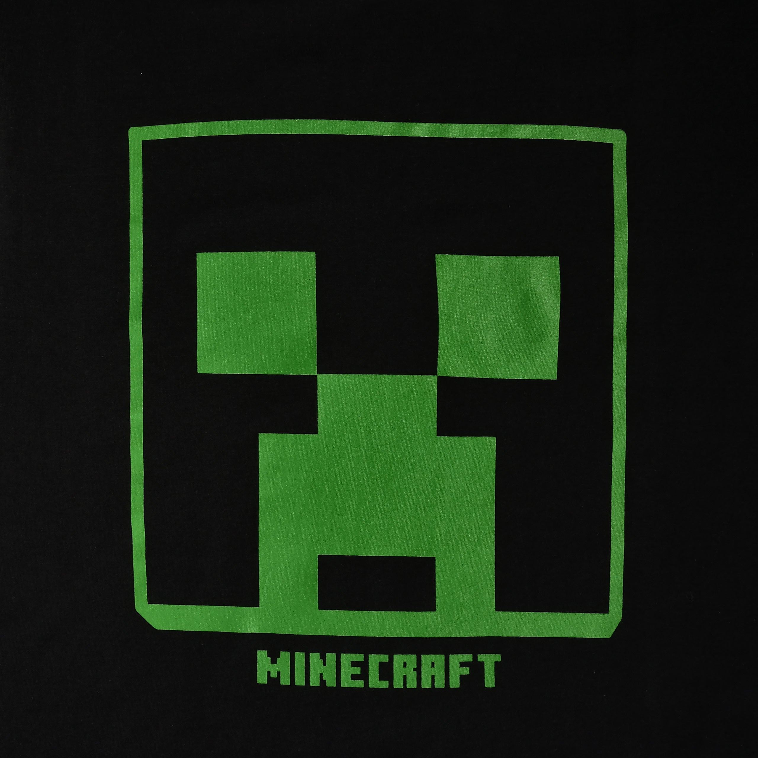Productafbeelding Minecraft - Creeper Logo T-shirt zwart