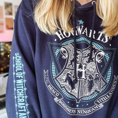 Productafbeelding Harry Potter - Hogwarts School of Witchcraft Hoodie blauw
