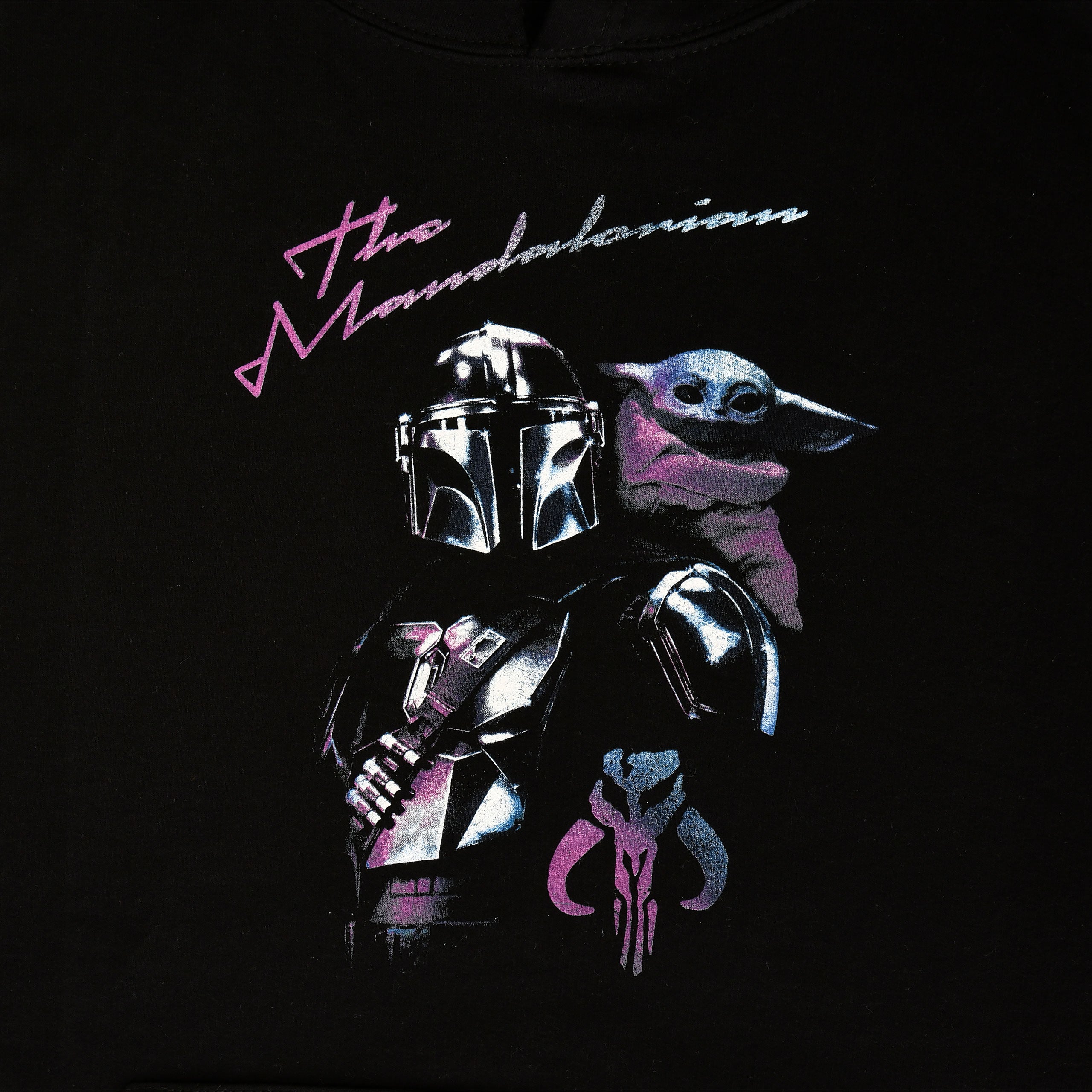 Productafbeelding Mando en Grogu Hoodie zwart - Star Wars The Mandalorian