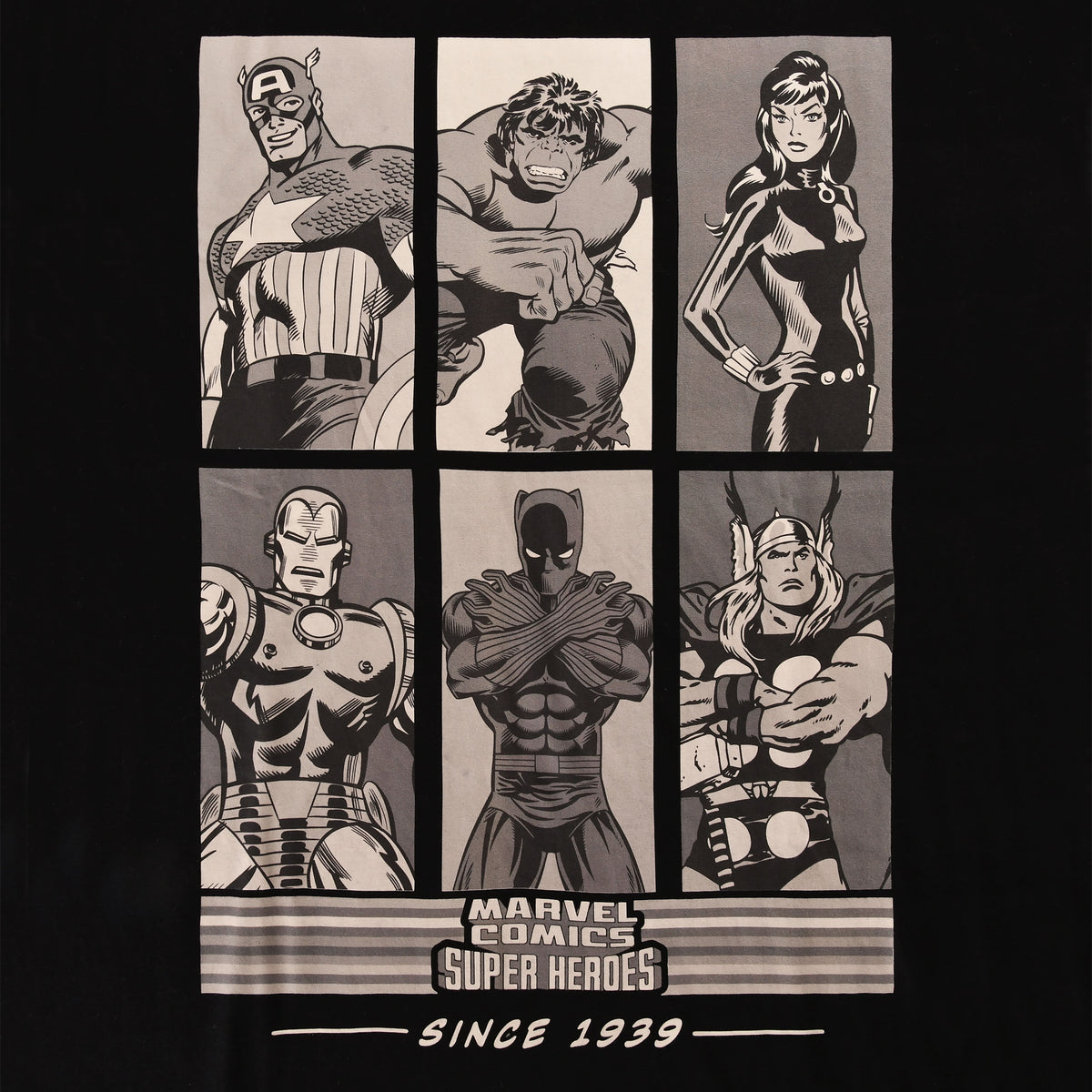 Product image Marvel Comics - Super Heroes Since 1939 Oversize T-Shirt Black