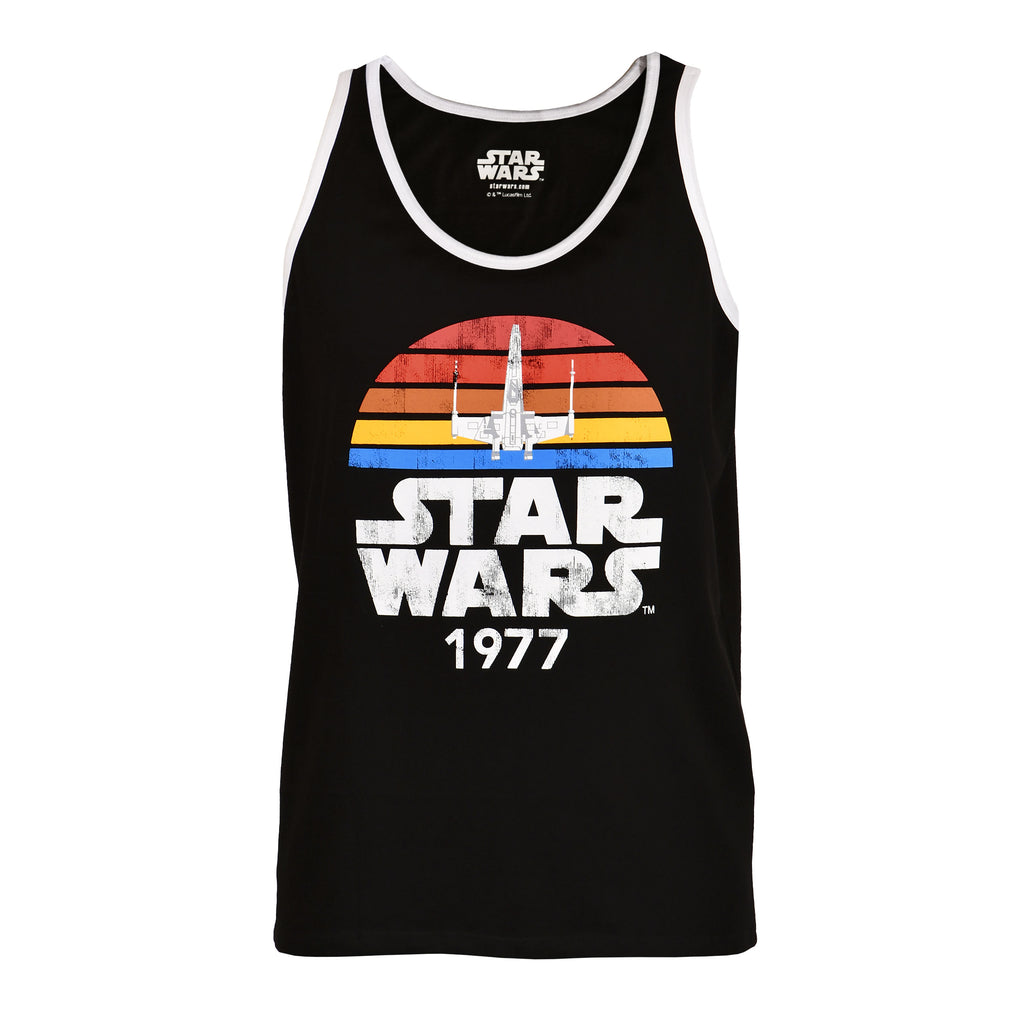 Productafbeelding Star Wars van 1977 Distressed Tanktop zwart