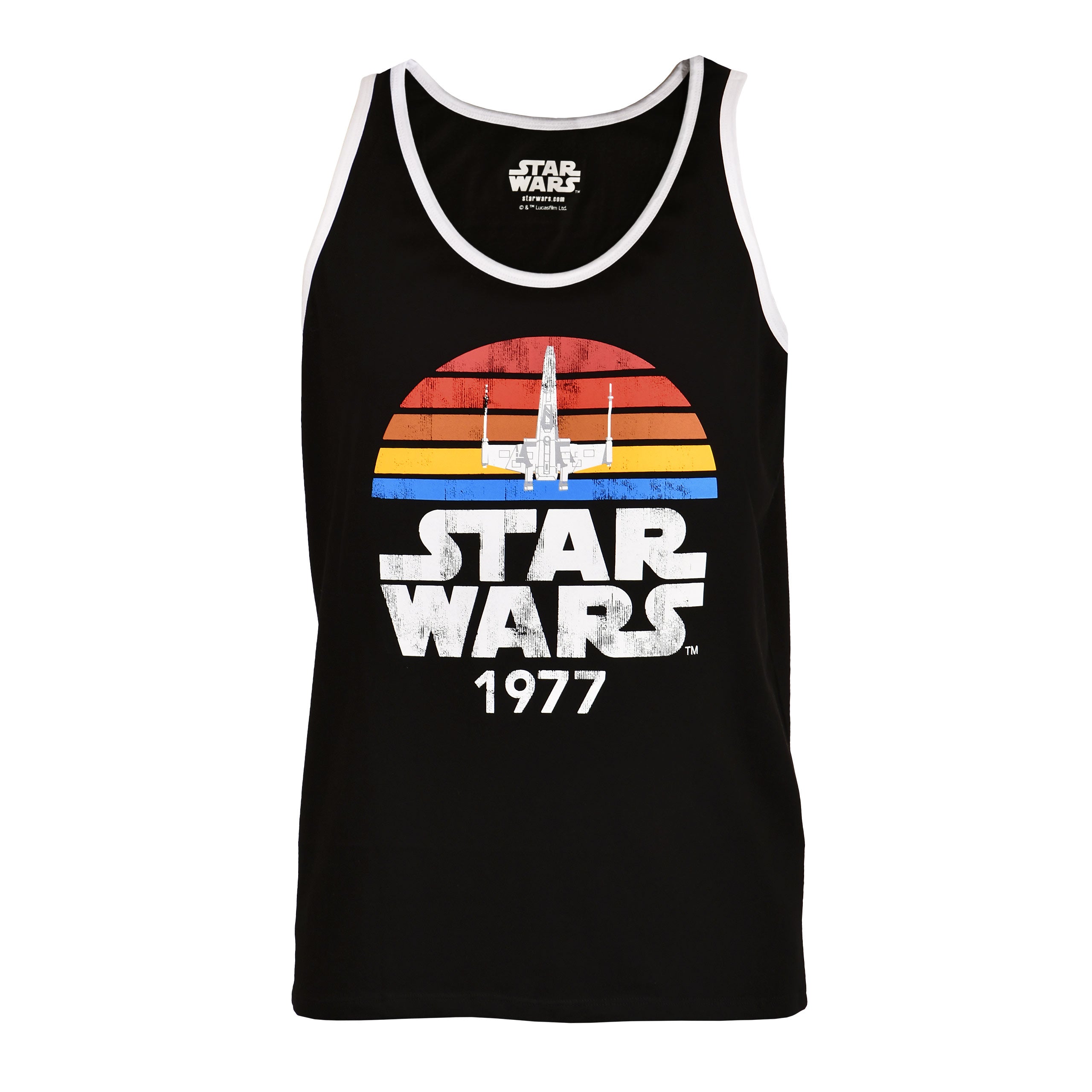 Productafbeelding Star Wars van 1977 Distressed Tanktop zwart