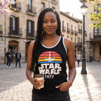 Productafbeelding Star Wars van 1977 Distressed Tanktop zwart