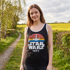 Productafbeelding Star Wars van 1977 Distressed Tanktop zwart