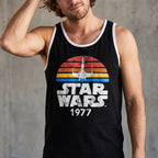 Productafbeelding Star Wars van 1977 Distressed Tanktop zwart