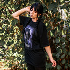 Productafbeelding Wednesday - Teaser Poster Oversize T-shirt zwart