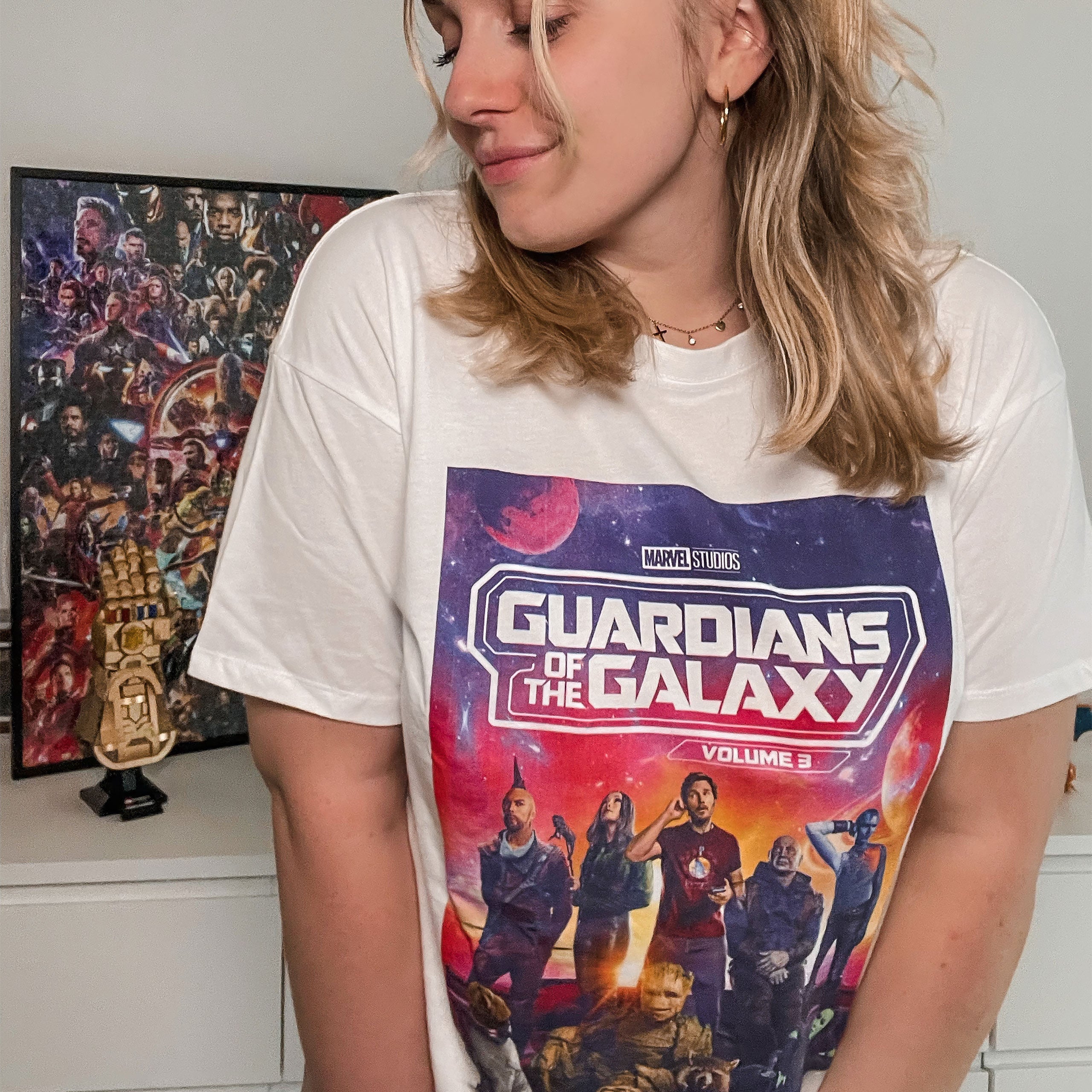 Productafbeelding Guardians of the Galaxy - Crew T-shirt wit