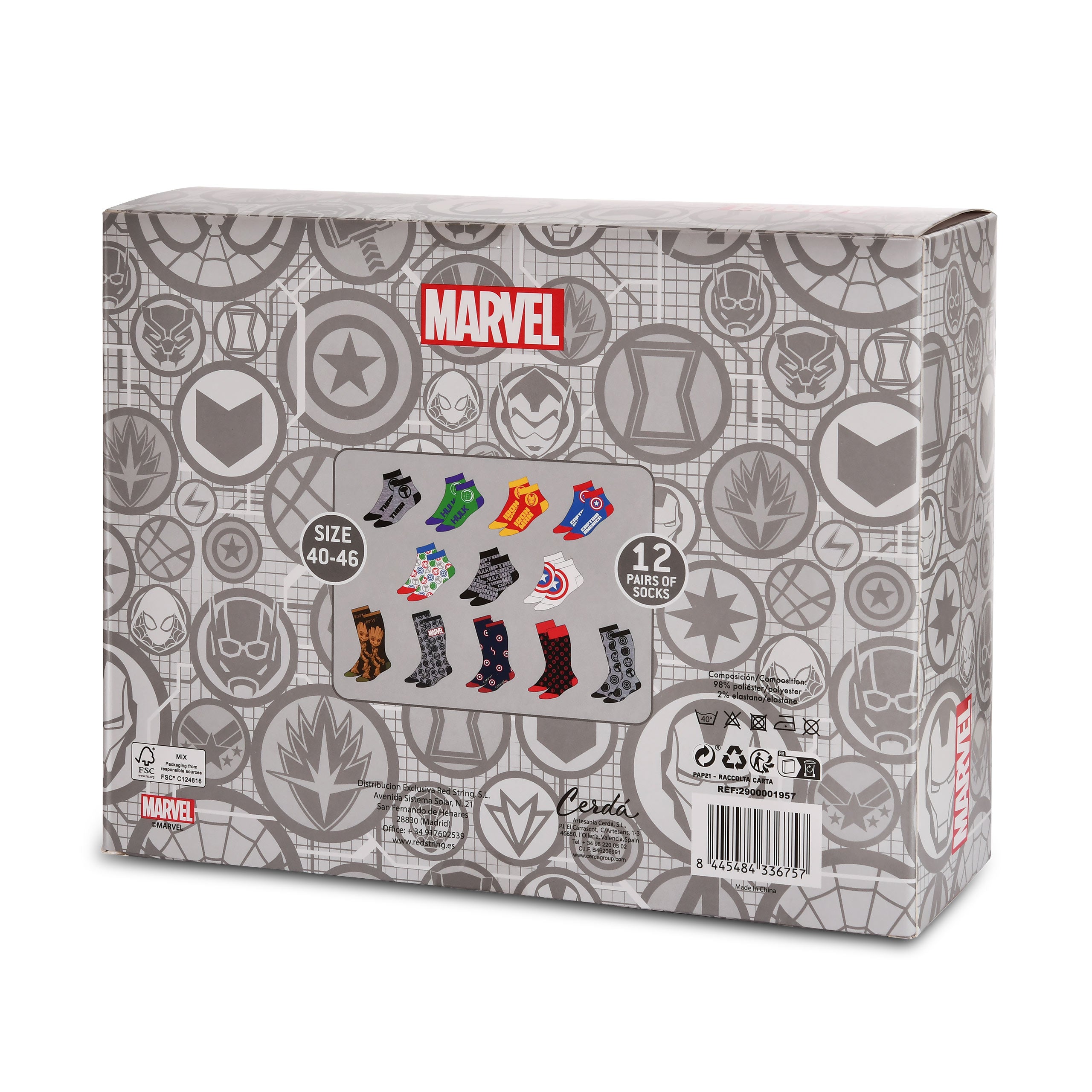 Productafbeelding Marvel - Helden Sokken Adventskalender