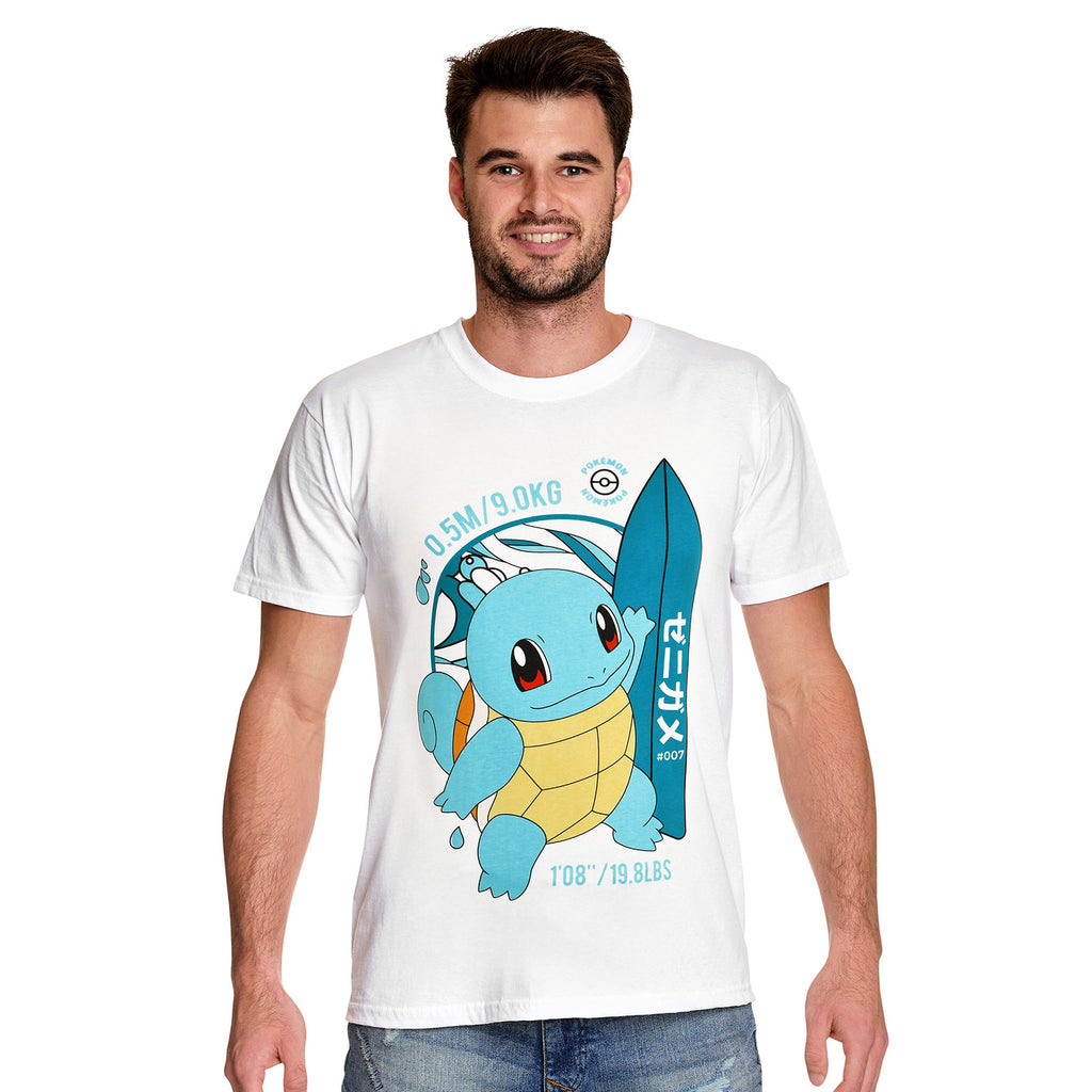 Productafbeelding Pokemon - Squirtle Surfer T-shirt wit