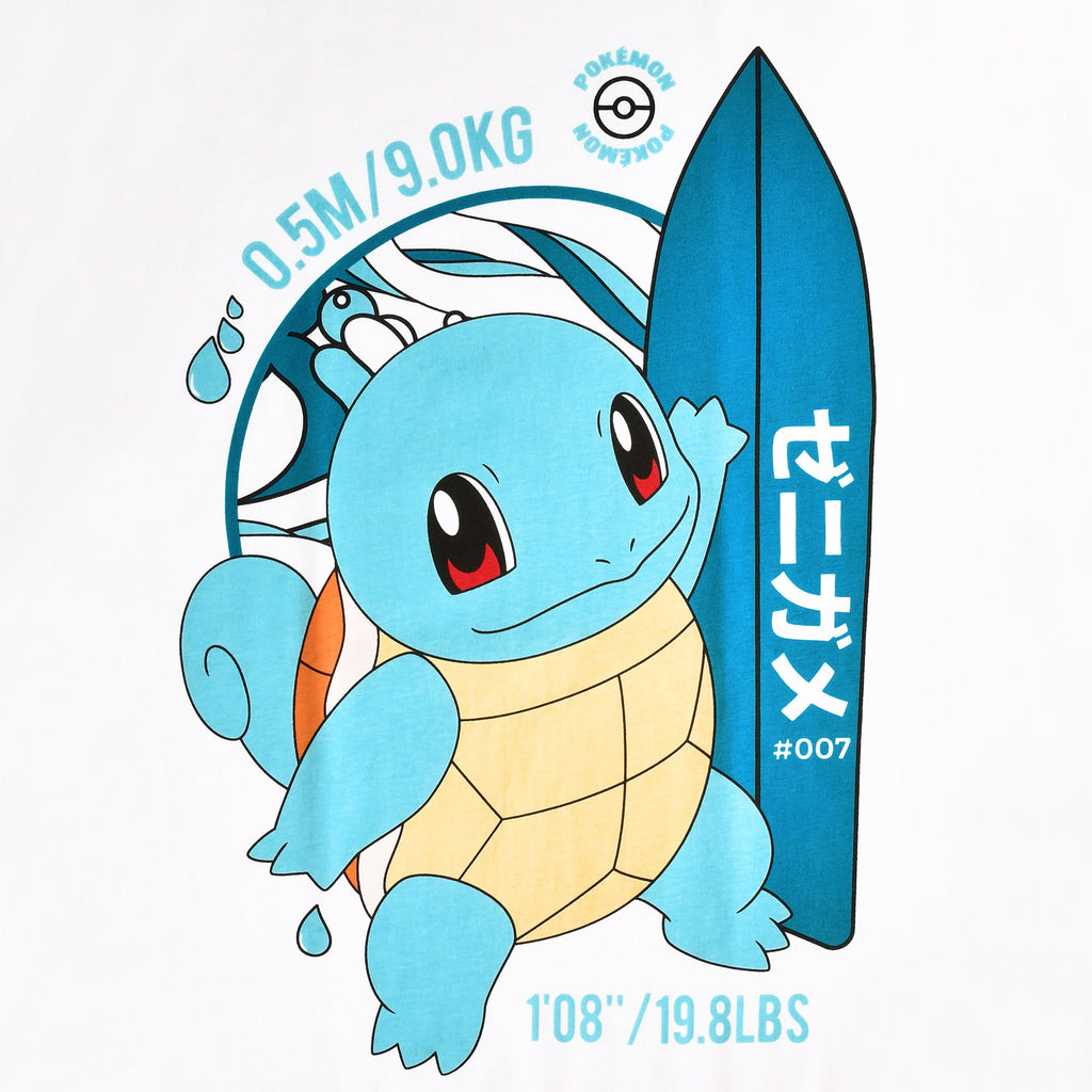 Productafbeelding Pokemon - Squirtle Surfer T-shirt wit