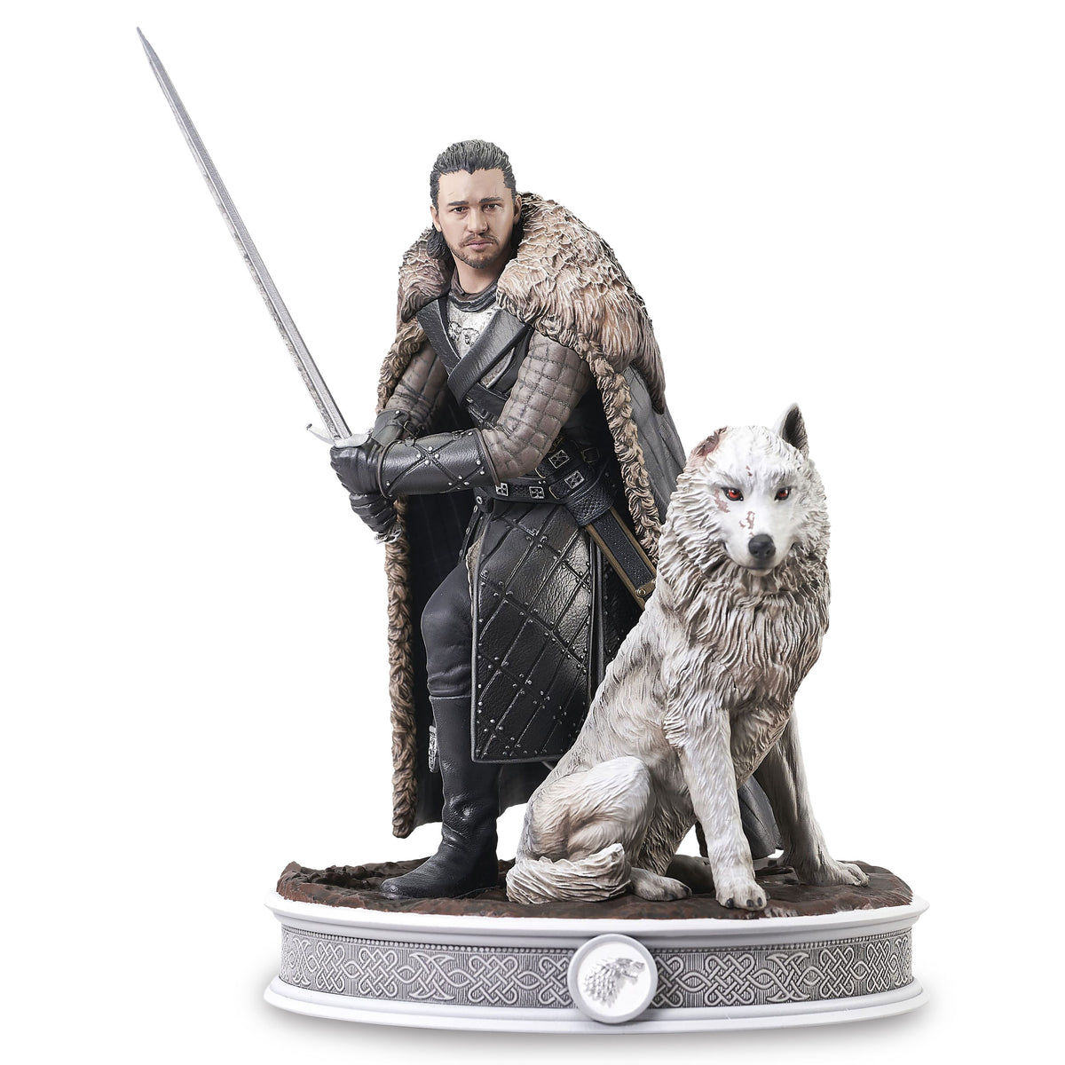 Productafbeelding Game of Thrones - Jon Snow met Ghost Beeldje