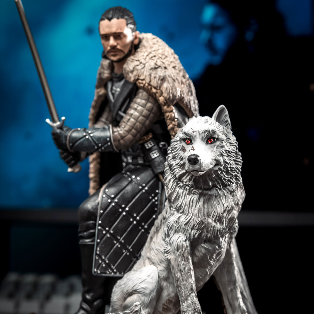 Productafbeelding Game of Thrones - Jon Snow met Ghost Beeldje