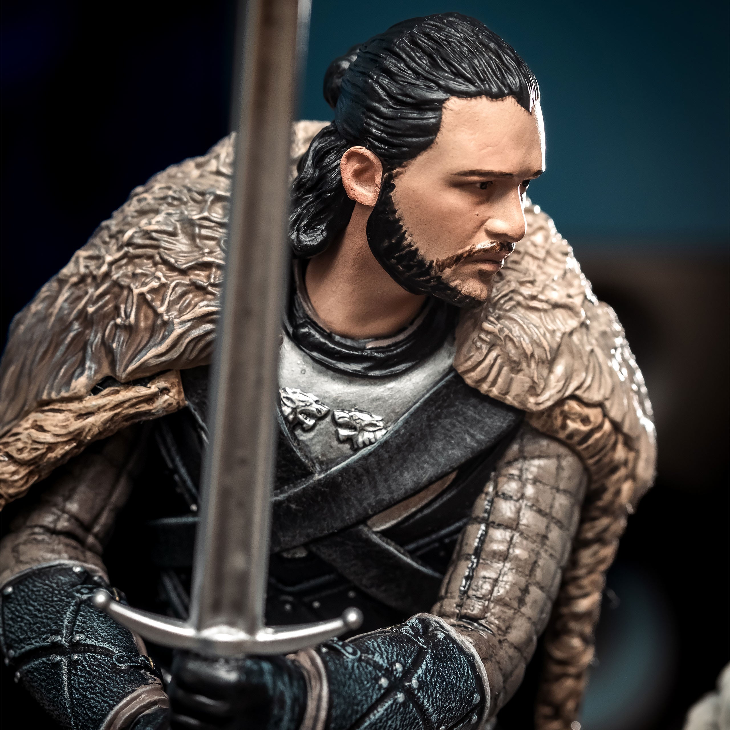 Productafbeelding Game of Thrones - Jon Snow met Ghost Beeldje