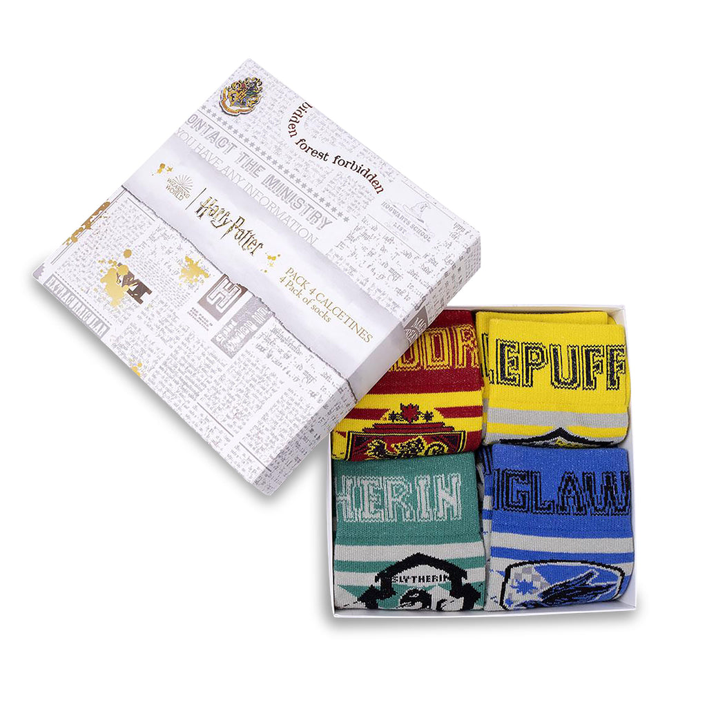 Productafbeelding Hogwarts Wapen Sokken 4 Set - Harry Potter