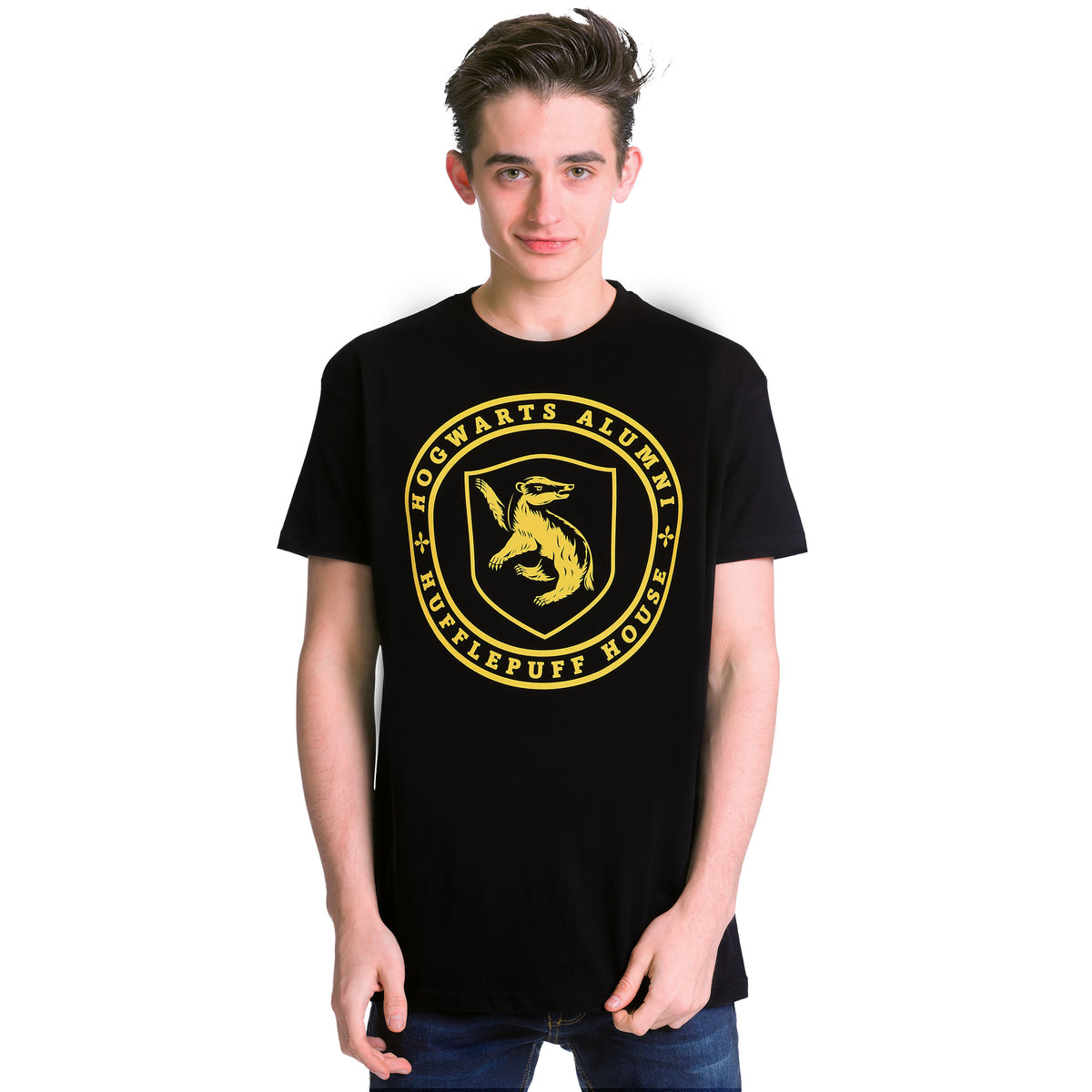 Productafbeelding Zwart Hufflepuff Hogwarts Alumni T-shirt - Harry Potter