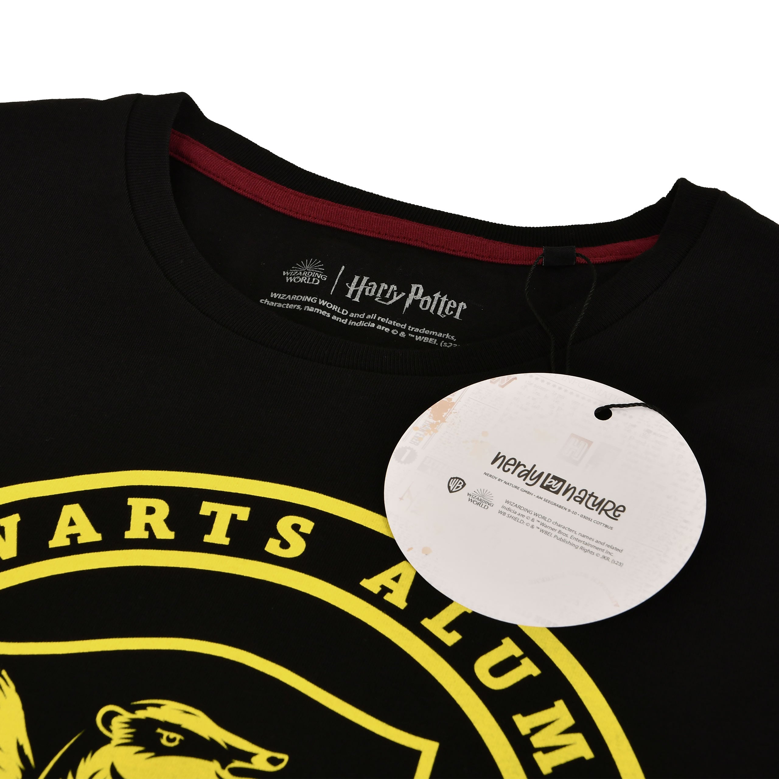 Productafbeelding Zwart Hufflepuff Hogwarts Alumni T-shirt - Harry Potter