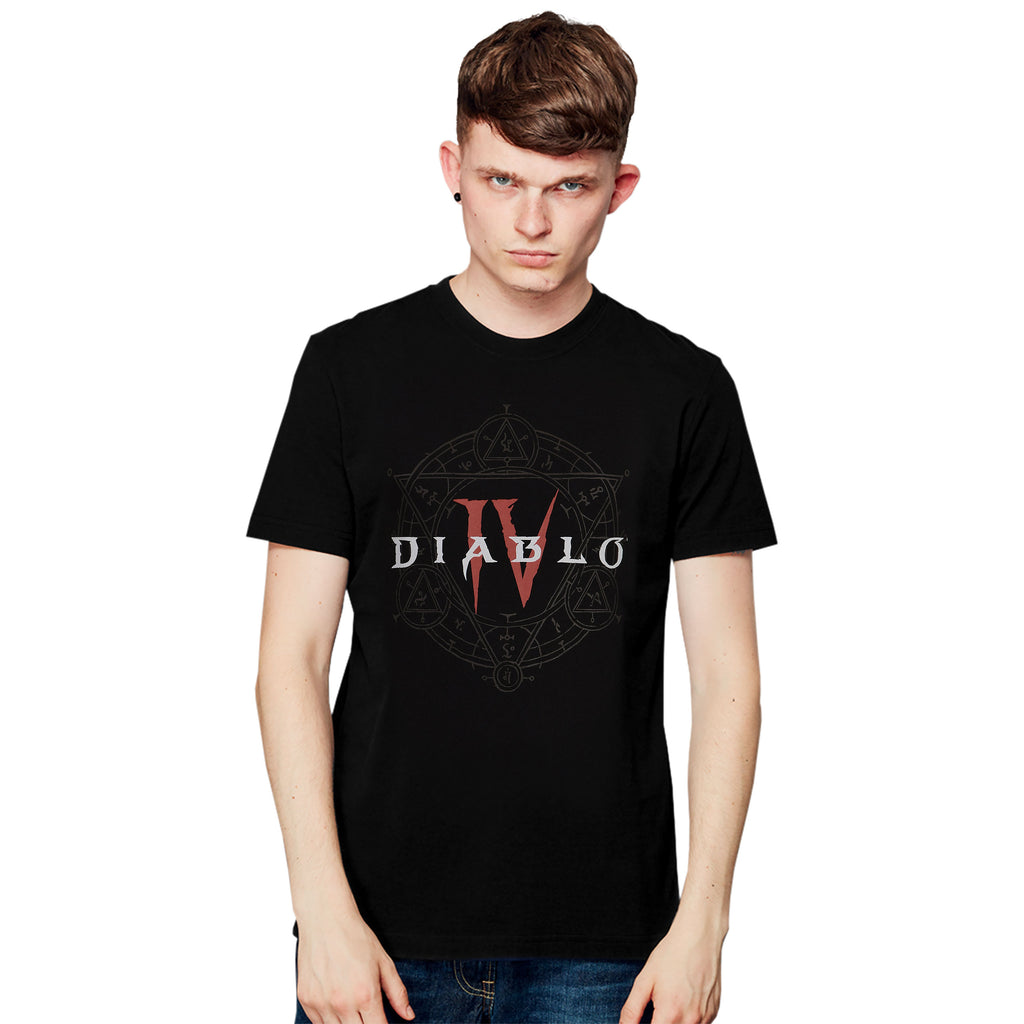 Productafbeelding Diablo IV - Hexagram Logo T-Shirt Zwart