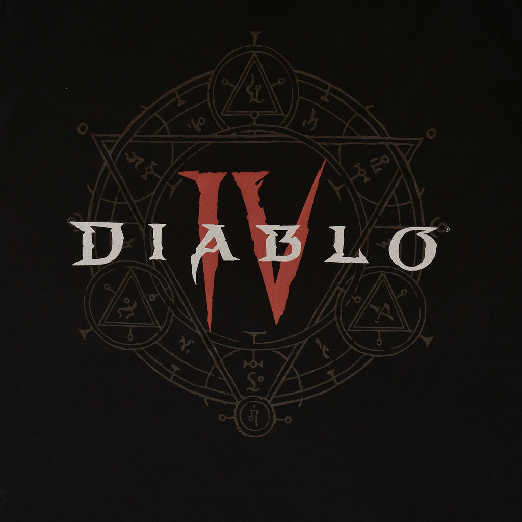 Productafbeelding Diablo IV - Hexagram Logo T-Shirt Zwart