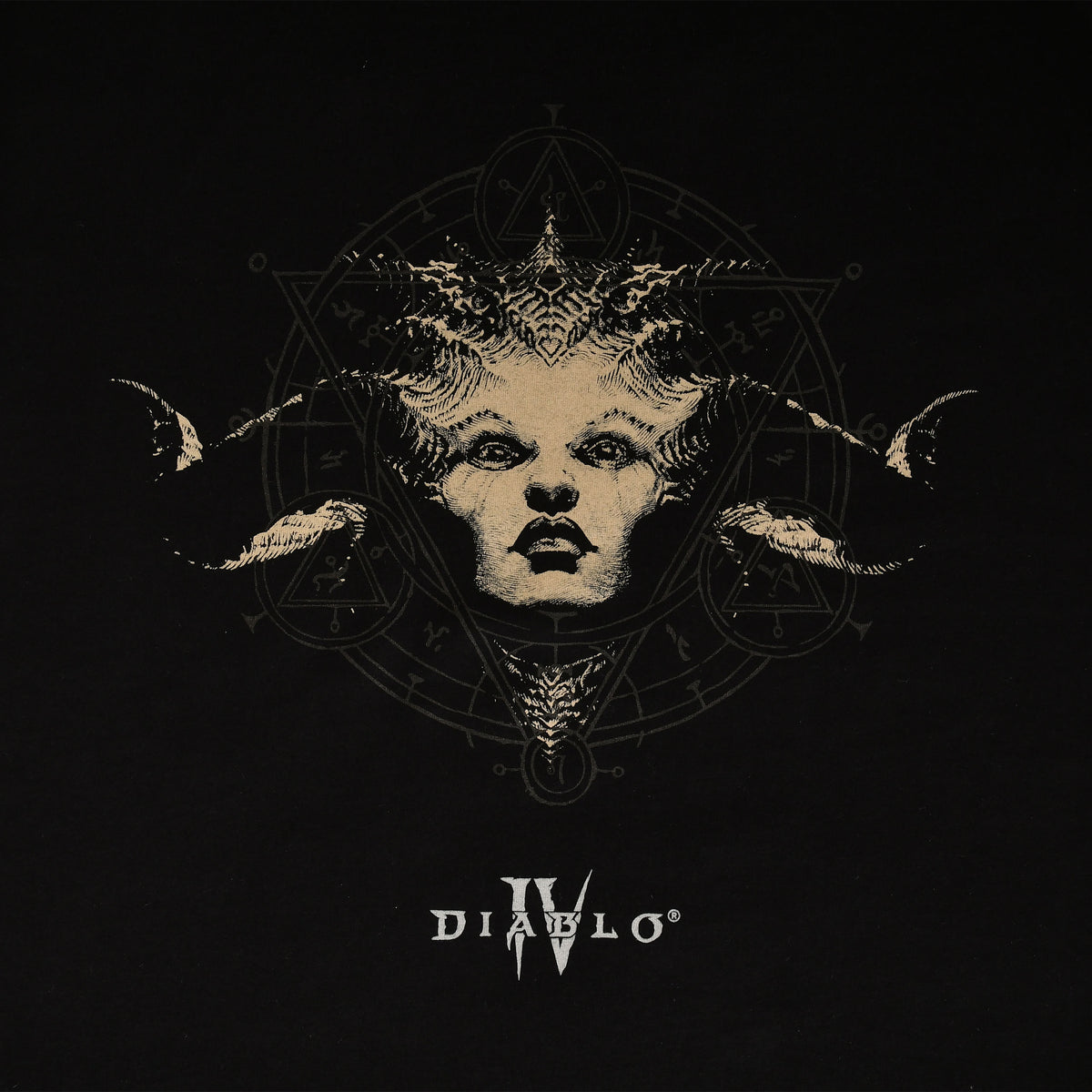 Productafbeelding Diablo IV - Queen of the Damned T-Shirt Zwart