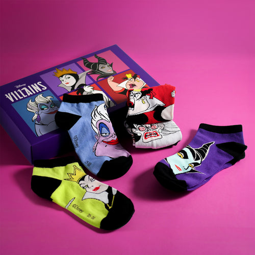 Productafbeelding Disney - Villains Bad Girls Sneaker Sokken 5-delige set