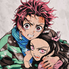 Productafbeelding Demon Slayer - Nezuko en Tanjiro Kamado Strandhanddoek