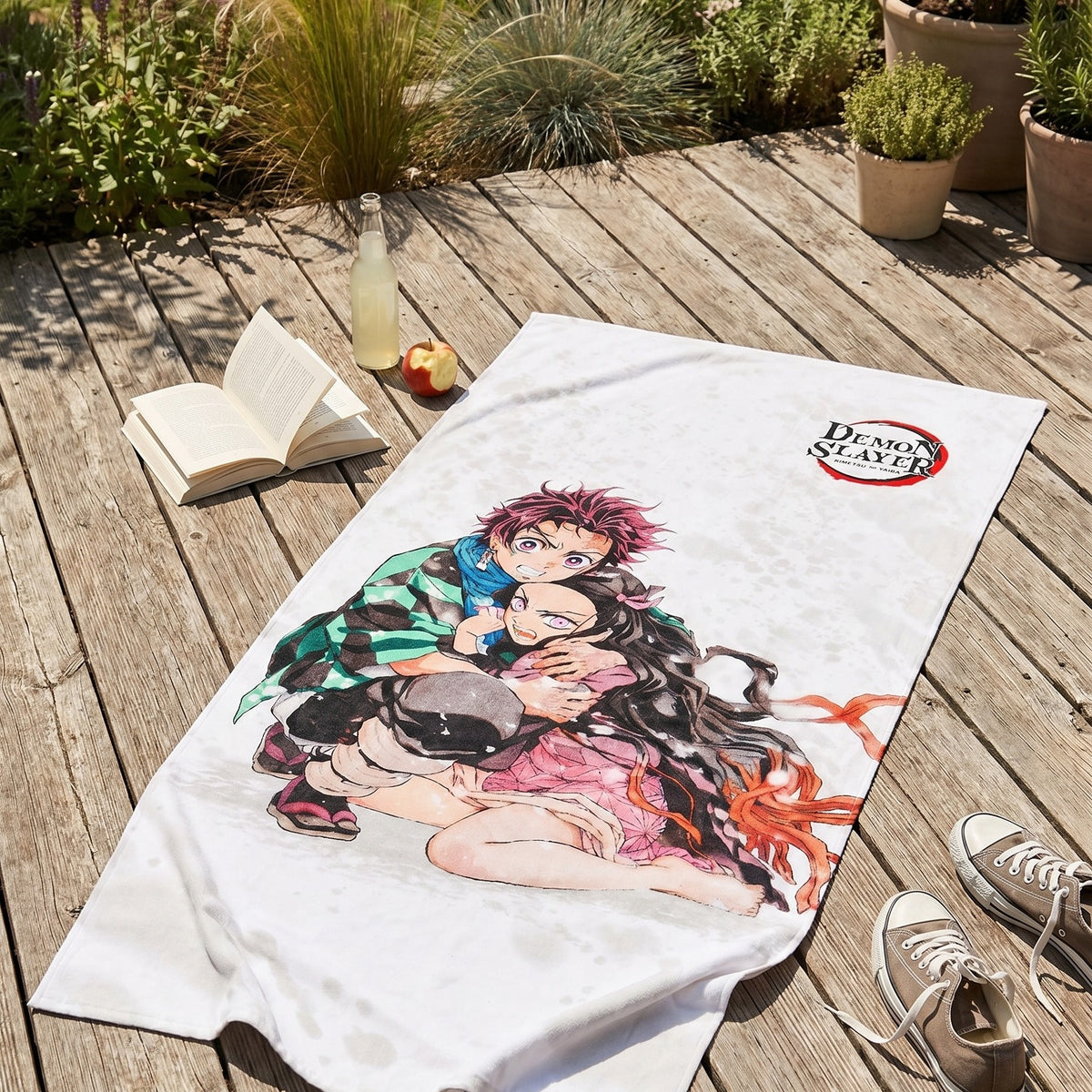 Productafbeelding Demon Slayer - Nezuko en Tanjiro Kamado Strandhanddoek