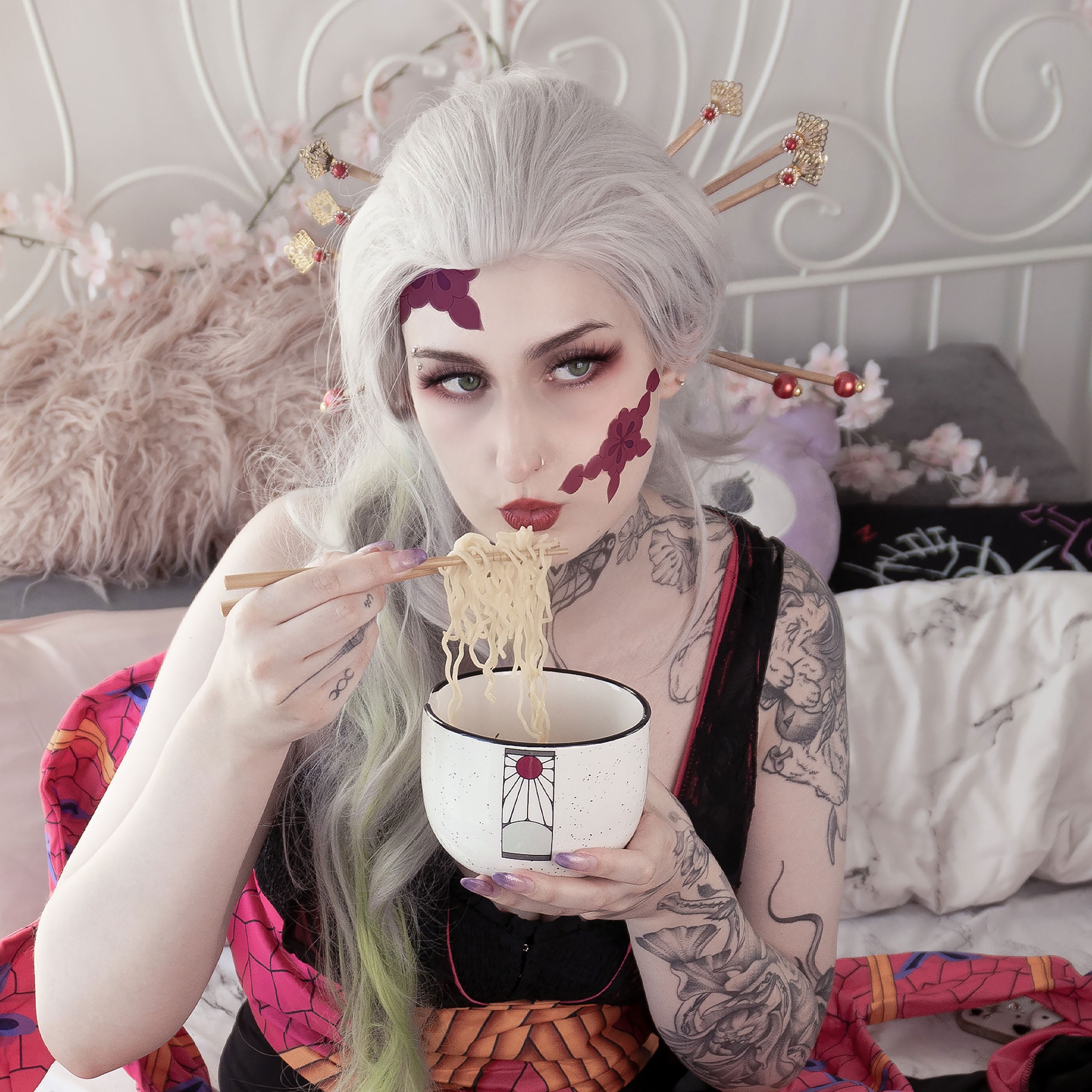 Productafbeelding Demon Slayer - Tanjiro Symbool Ramen Kom met Eetstokjes