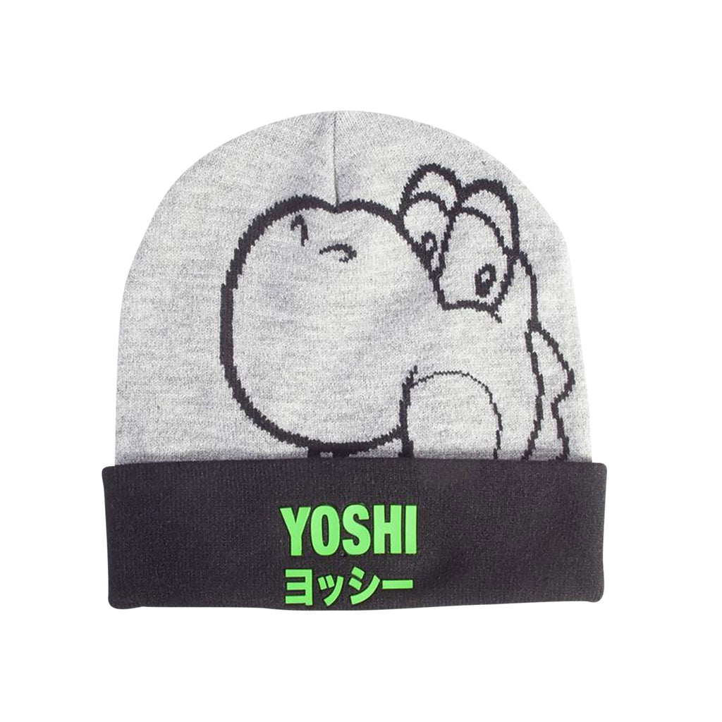 Productafbeelding Super Mario - Yoshi Japanse Beanie zwart-grijs