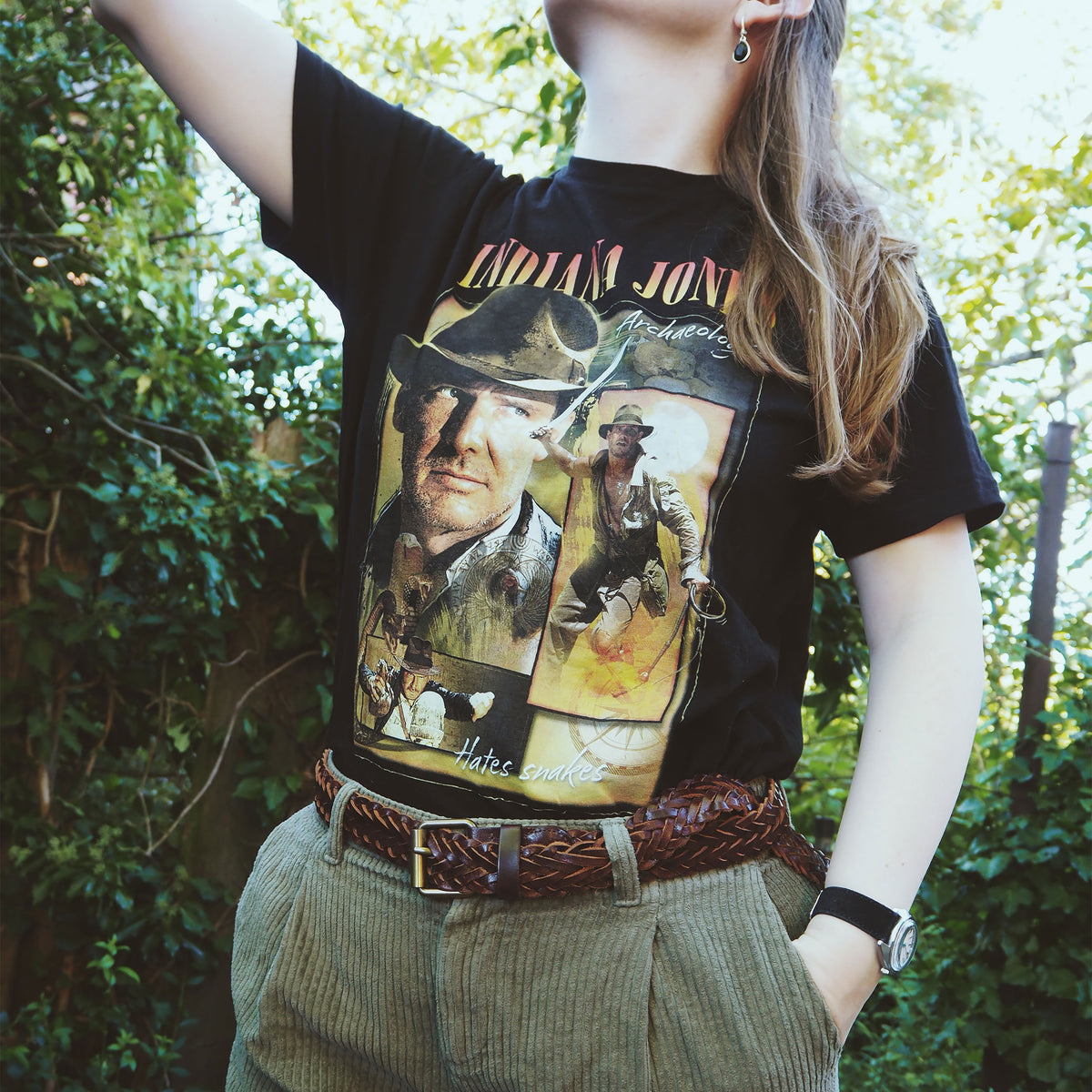 Productafbeelding Indiana Jones - Hommage T-Shirt Zwart