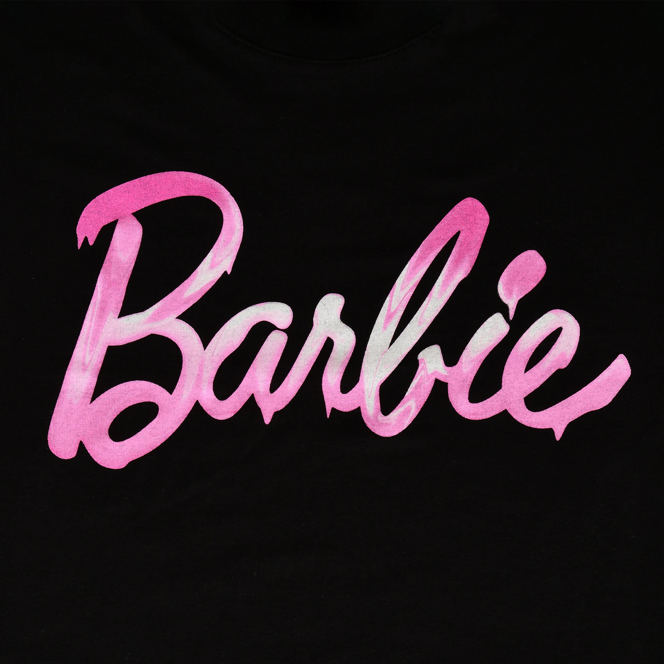 Productafbeelding Barbie - Gesmolten Logo T-Shirt zwart