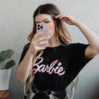 Productafbeelding Barbie - Gesmolten Logo T-Shirt zwart