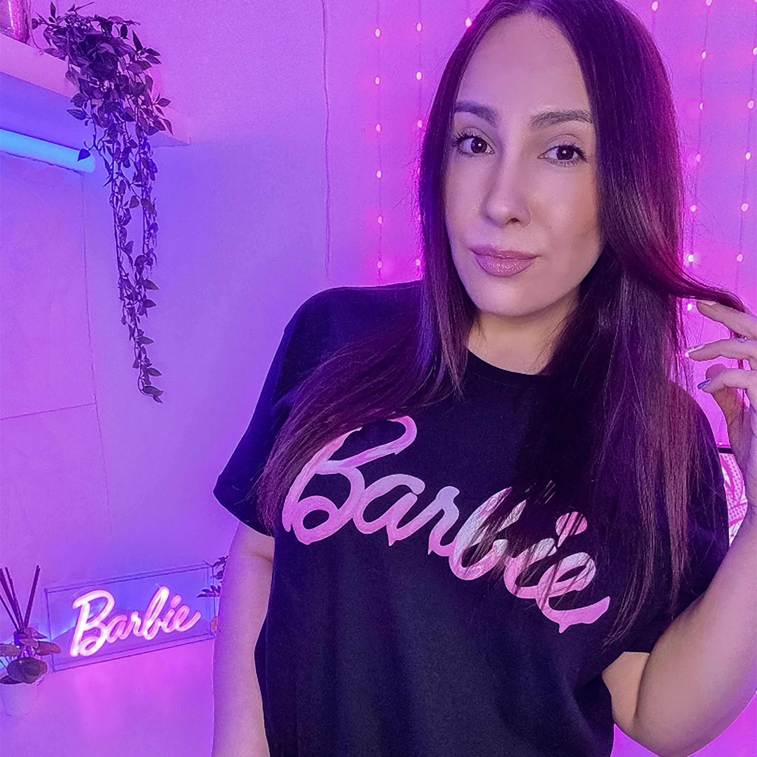 Productafbeelding Barbie - Gesmolten Logo T-Shirt zwart